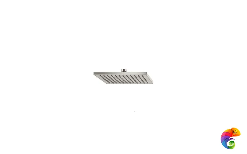 26598KM.21.018 Латунная верхняя квадратная душевая лейка FUTURA «тропический дождь, без кронштейна, хром