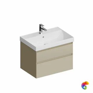 CUB.70.2/LIM Тумба CUBO подвесная с ящиками 70, лимо матовая