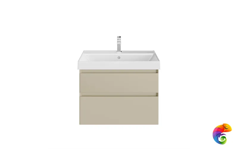 CUB.70.2/LIM Тумба CUBO подвесная с ящиками 70, лимо матовая