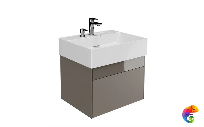 LOG.60.2/SAN Тумба LOGICA подвесная 2 ящика 60 см, песчаный