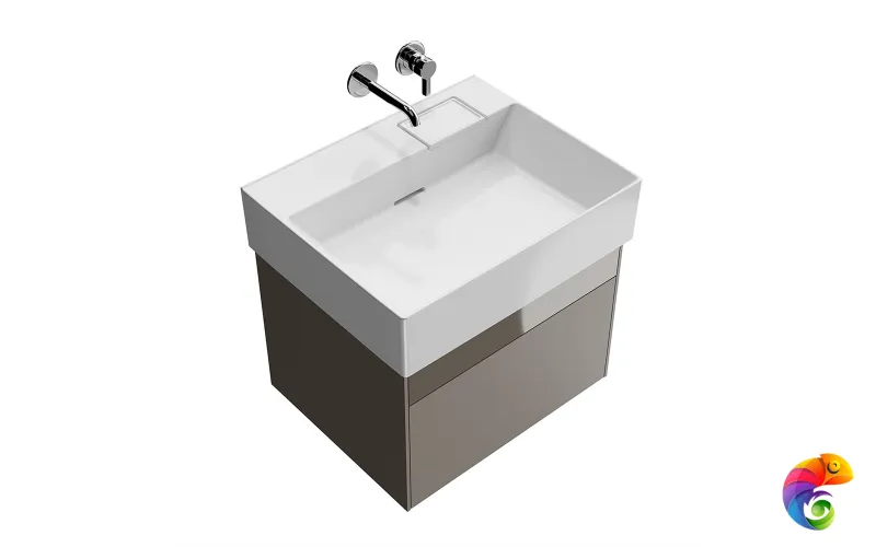 LOG.60.2/SAN Тумба LOGICA подвесная 2 ящика 60 см, песчаный