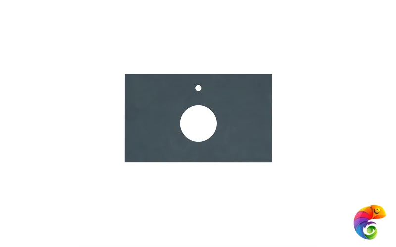 CN80.DD507320R Спец. изделие декоративное из керамогранита Про Чементо 80x48, синий тёмный матовый