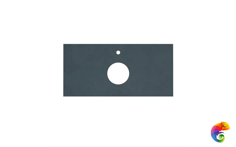 CN100.DD507320R Спец. изделие декоративное из керамогранита Про Чементо 100x48, синий тёмный матовый