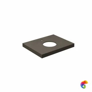 CN60.DD507020R Спец. изделие декоративное из керамогранита Про Чементо 60x48, коричневый тёмный матовый