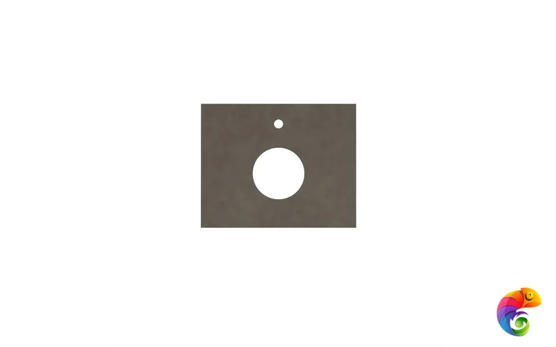 CN60.DD507020R Спец. изделие декоративное из керамогранита Про Чементо 60x48, коричневый тёмный матовый