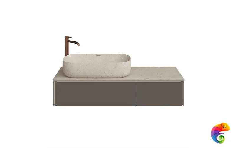 MA.120.2/EGR.M Тумба MAGICA подвесная 120, 2 ящика, вечерний серый матовый