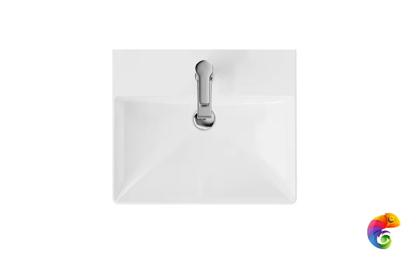 PROR.wb.50 Раковина PRO мебельная/подвесная 50, белая глянцевая