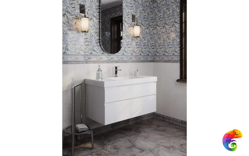 CU.wb.100 Раковина CUBO 100 см с крепежом