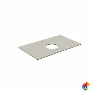 KM6012G0501RP80Tc2 Спец. изделие декоративное для накладных раковин Про Чементо 80 см, серый светлый натуральный