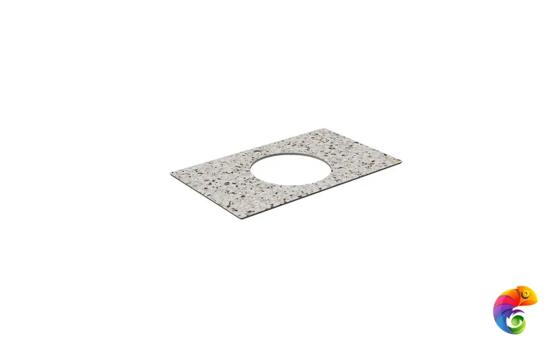 KM6012G0471RP80Ic2 Спец. изделие декоративное для полувстраиваемых раковин Бричиола 80 см, белый натуральный