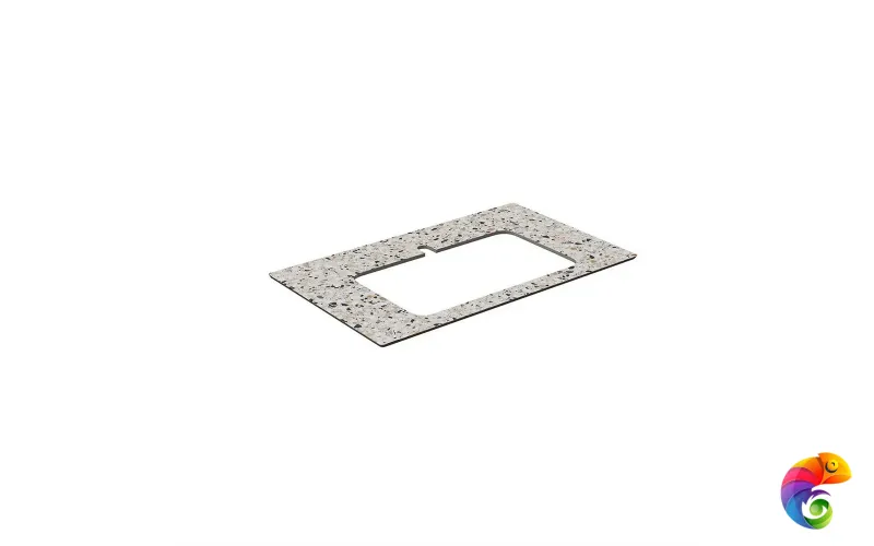 KM6012G0471RP80Ic2 Спец. изделие декоративное для полувстраиваемых раковин Бричиола 80 см, белый натуральный