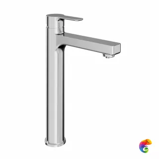 P4CR205LLZNKM Смеситель Sonata/Соната высокий для раковины без донного клапана, хром