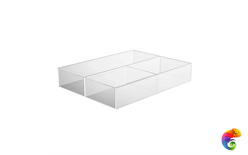 AN.ORG.KM.TR Органайзер без дна Анголо для мебельных ящиков, прозрачный