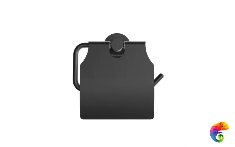 IS.07.KM.BLK.M Держатель для туалетной бумаги Isola/Изола настенный, черный матовый