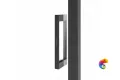 VE.120.SD.BLK.M Душевая дверь VETRO, раздвижная, 120х195, матовый черный