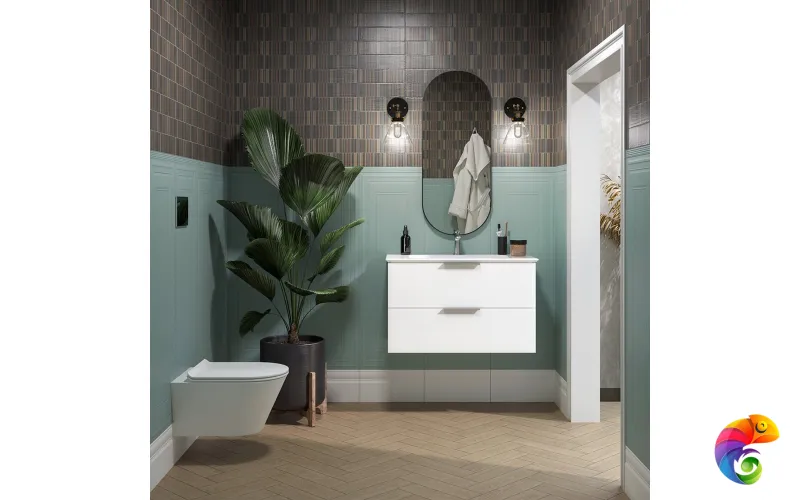 PI.F.75\WHT Тумба PIANO Forte подвесная 75 см, 2 ящика, белый глянцевый