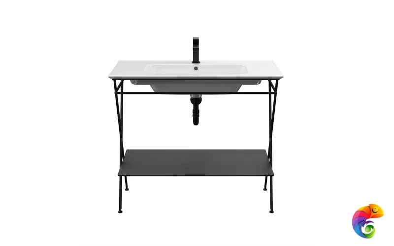 PIA.N.95\BLK Металлическая структура PIANO Next напольная 95, черная матовая