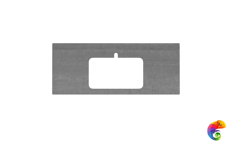 PL2.DD500600R\120 Спец. изделие для раковин, встраиваемых сверху, 120 см Про Дабл антрацит