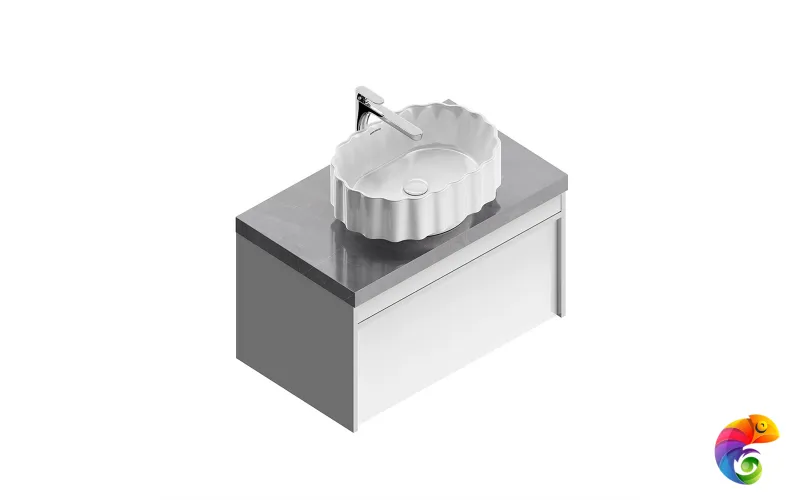 CC.wb.50\WHT Раковина ARTBASIN Conchiglia