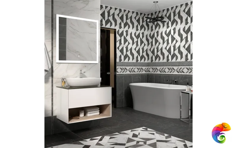 PLR.wb.60.1 Раковина PLAZA 60х40 cм накладная с отверстием под смеситель