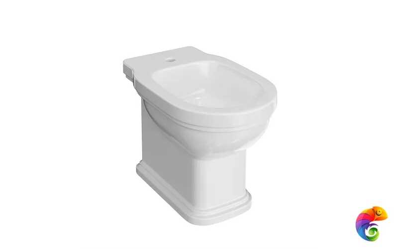 PO.bidet.01 Биде POMPEI напольный, белый глянцевый
