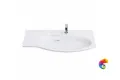 RV.wb.100Rh Раковина RIVA мебельная правая с крепежом 100, белая глянцевая