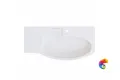 RV.wb.100Rh Раковина RIVA мебельная правая с крепежом 100, белая глянцевая