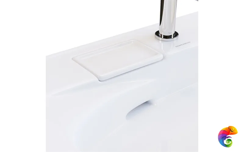 RV.wb.100Rh Раковина RIVA мебельная правая с крепежом 100, белая глянцевая