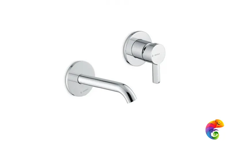 71028EKM.21.018 Смеситель LINEA настенный для раковины, внешняя часть, хром