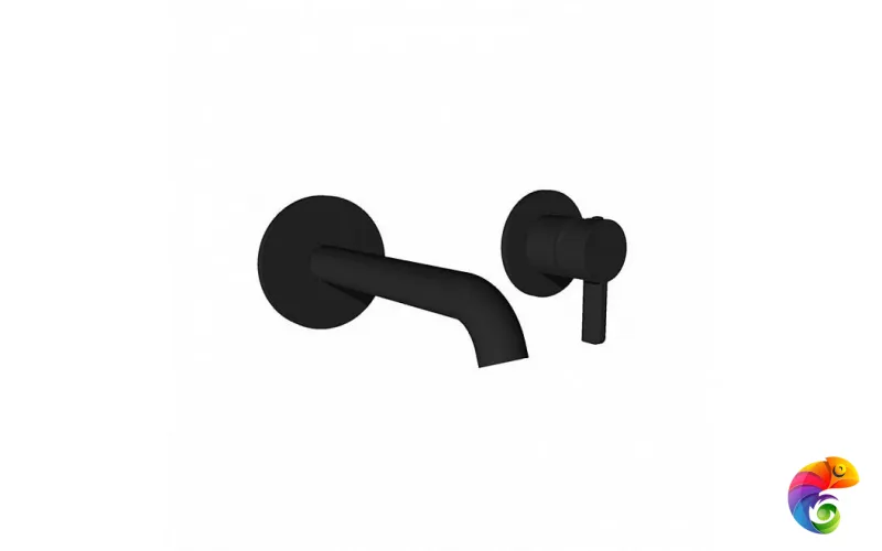 71028EKM.01.093 Смеситель LINEA настенный для раковины, внешняя часть, черный матовый