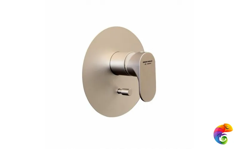 69470EKM.M0.071 Встроенный однорычажный смеситель д/душа с переключателем на 2 потока золотой атлас