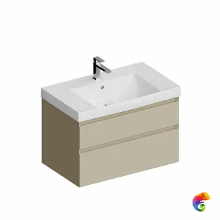 CUB.80.2/LIM Тумба CUBO подвесная с ящиками 80, лимо матовая