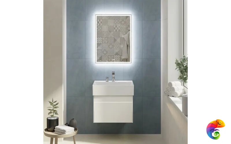 LOG.60.2/WHT Тумба LOGICA подвесная 2 ящика 60 см, белоснежный