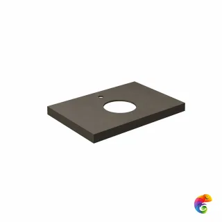 CN70.DD507020R Спец. изделие декоративное из керамогранита Про Чементо 70x48, коричневый тёмный матовый