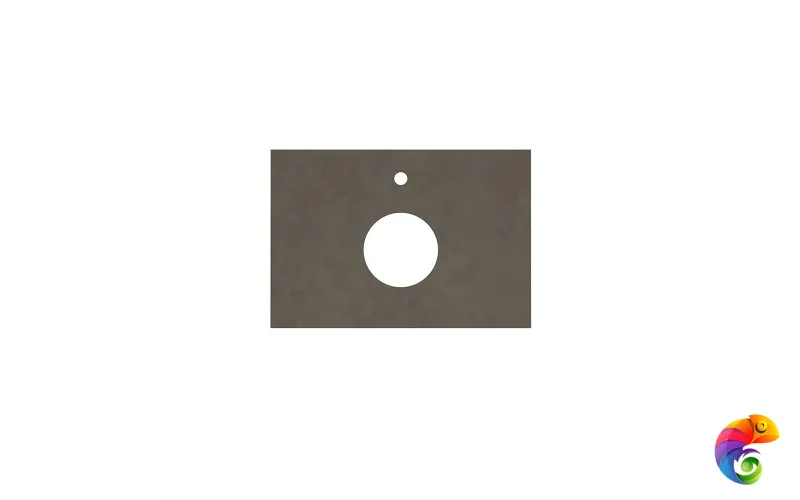 CN70.DD507020R Спец. изделие декоративное из керамогранита Про Чементо 70x48, коричневый тёмный матовый