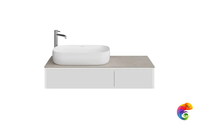 MA.120.2/MGR.M Тумба MAGICA подвесная 120, 2 ящика, утренний серый матовый