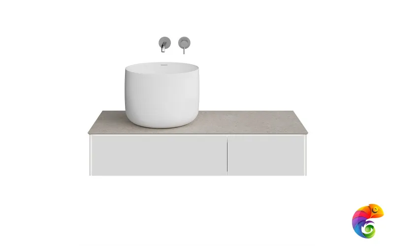 MA.120.2/MGR.M Тумба MAGICA подвесная 120, 2 ящика, утренний серый матовый