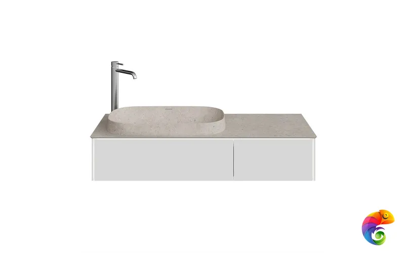 MA.120.2/MGR.M Тумба MAGICA подвесная 120, 2 ящика, утренний серый матовый