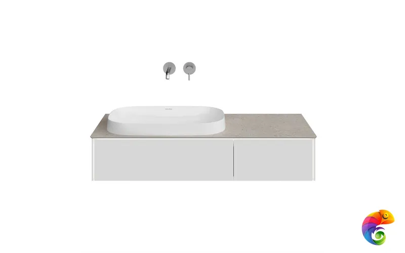 MA.120.2/MGR.M Тумба MAGICA подвесная 120, 2 ящика, утренний серый матовый