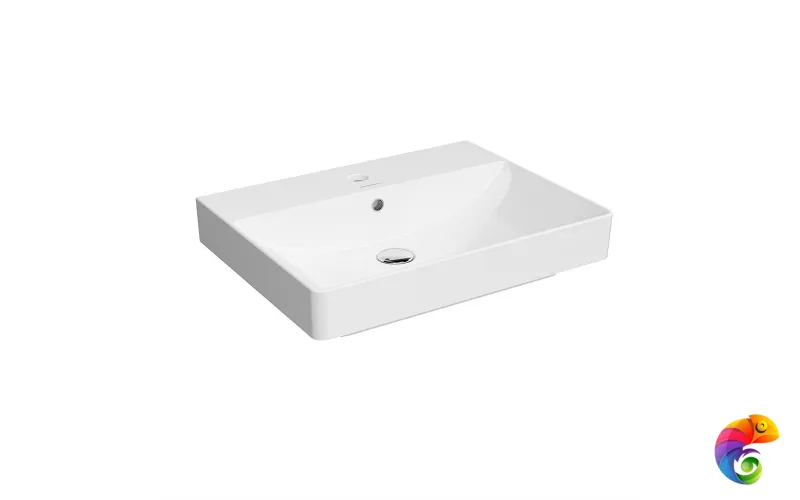 PROR.wb.55 Раковина PRO мебельная/подвесная 55, белая глянцевая