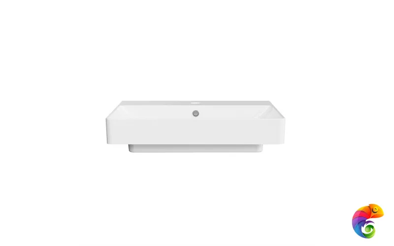 PROR.wb.55 Раковина PRO мебельная/подвесная 55, белая глянцевая