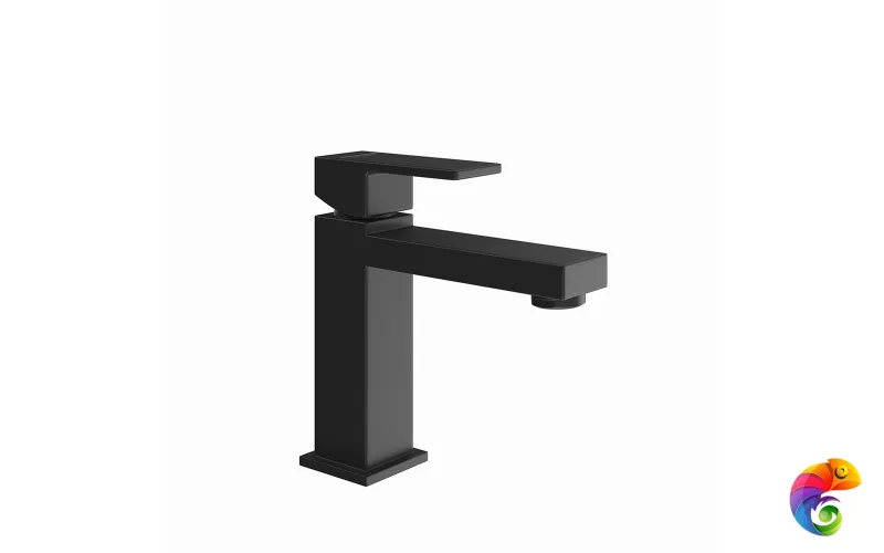 66412KM.01.093 Однорычажный смеситель для раковины FUTURA, без донного клапана 3/8, матовый черный