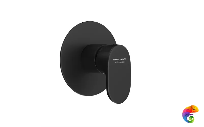 69475EKM.01.093 Встроенный однорычажный смеситель OLE  для душа на 1 поток, матовый черный