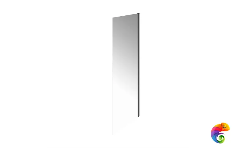 CT.100.FP.BLK.M Душевая боковая панель CRISTALLO, 100х210, матовый черный