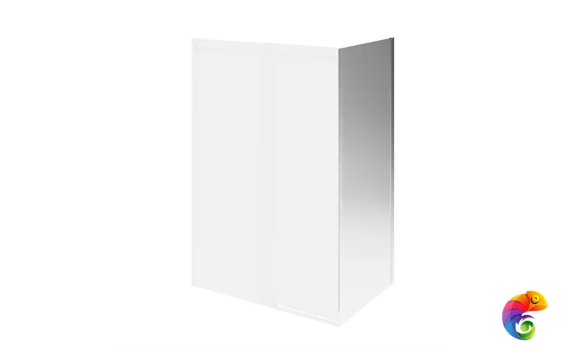 CT.100.FP.BN Душевая боковая панель CRISTALLO, 100х210, брашированный никель