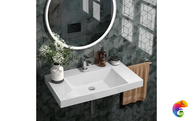 CU.wb.80 Раковина CUBO 80 см с крепежом