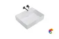 LO.wb.60.0 Раковина LOGICA мебельная\подвесная без отверстий 60, белая глянцевая