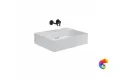 LO.wb.60.0 Раковина LOGICA мебельная\подвесная без отверстий 60, белая глянцевая