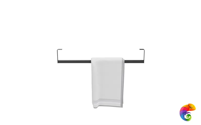 LO.trl.70\BLK.M Держатель для полотенец к раковинам LOGICA 70 с крепежом, черный матовый