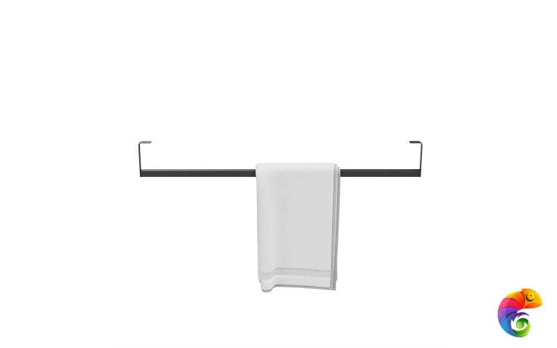 LO.trl.90\BLK.M Держатель для полотенец к раковинам LOGICA 90 с крепежом, черный матовый